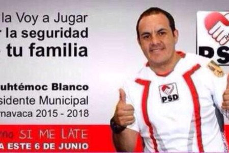 Cuauhtémoc Blanco quiere cambiar el balón por la politica
