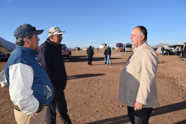 Se solidariza Moreno Berry con habitantes que se manifiestan contra Grupo México en Cananea