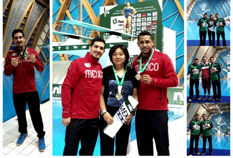 Mexicanos, plata y bronce en Mundial de clavados