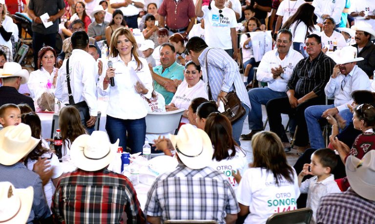 Suma Claudia Pavlovich apoyo en la Sierra Alta rumbo a la gubernatura