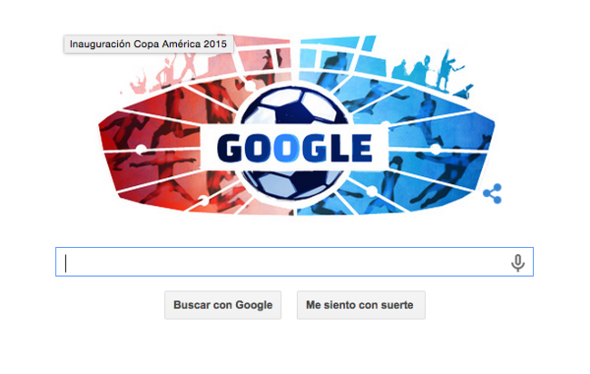 Google da la patada de inicio a la Copa América 2015