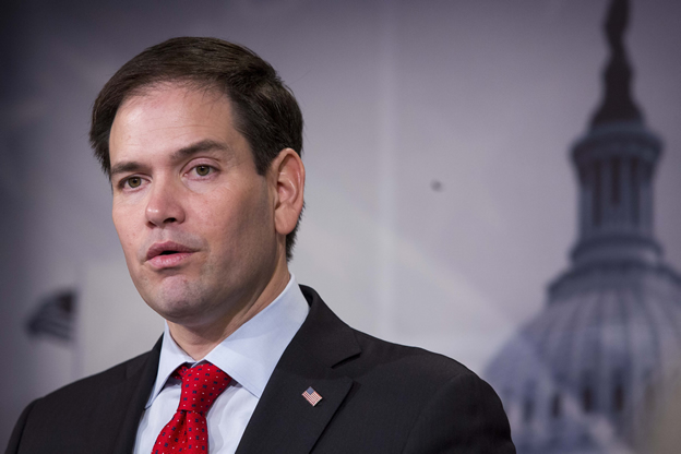 Un día después de que Hillary Clinton anunciara sus aspiraciones presidenciales, el senador republicano por Florida hizo lo mismo. Entre los puntos que defiende son la vacunación obligatoria de los niños. Hijo de exiliados cubanos, lideró la oposición para que Estados Unidos normalizara las relaciones con Cuba y es un crítico de Obama en relación al combate al grupo terrorista ISIS.