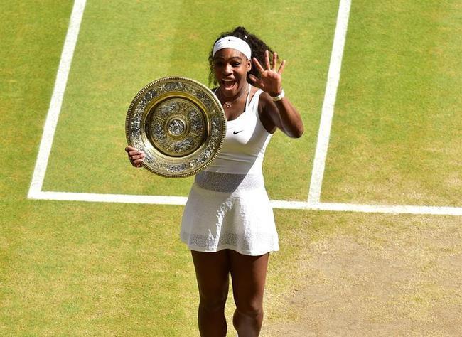 Se corona Serena Williams en Wimbledon, su cuarto Gran Slam consecutivo