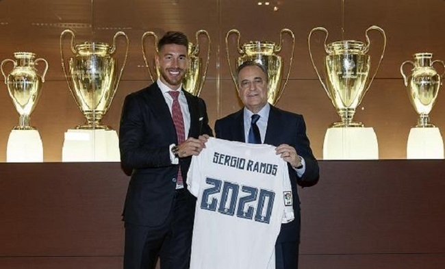 Sergio Ramos renueva contrato hasta 2020 con el Real Madrid
