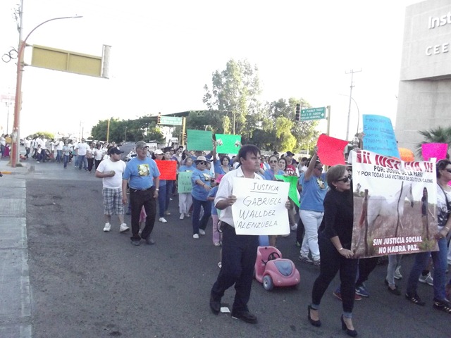 Claman por seguridad y justicia en Cajeme