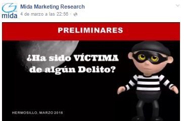 ¿Ha sido usted víctima de algún delito en los últimos 3 meses? No 82.9%