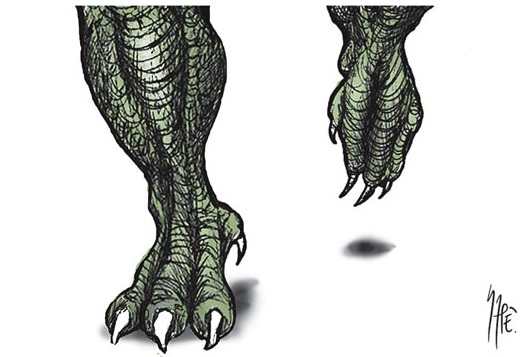 El dinosaurio está vivo