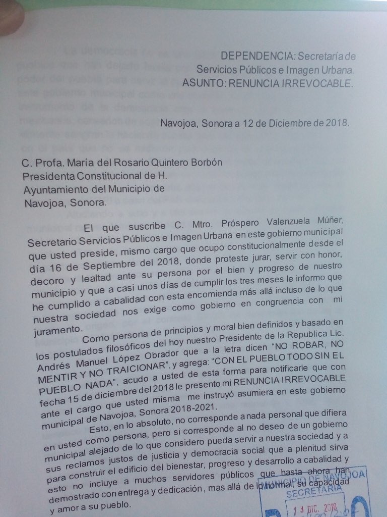 Los dolores de parto de la cuarta en Sonora