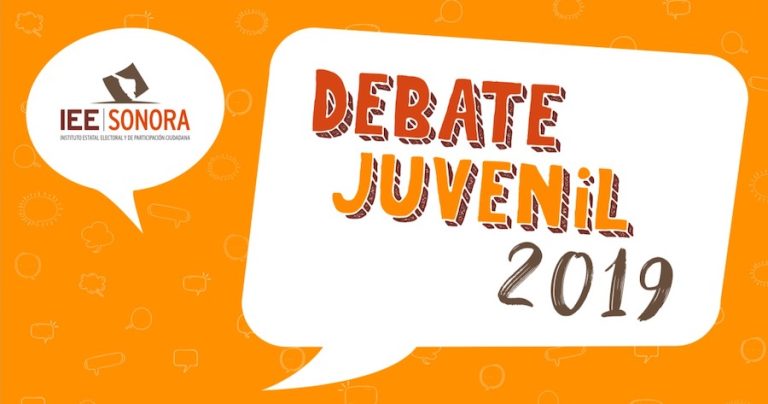 Lanza IEE Sonoraconvocatoria para programa #DebateJuvenil2019