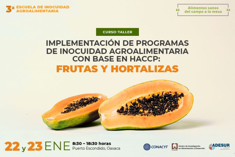 Invitan a la 3ra escuela de inocuidad alimentaria