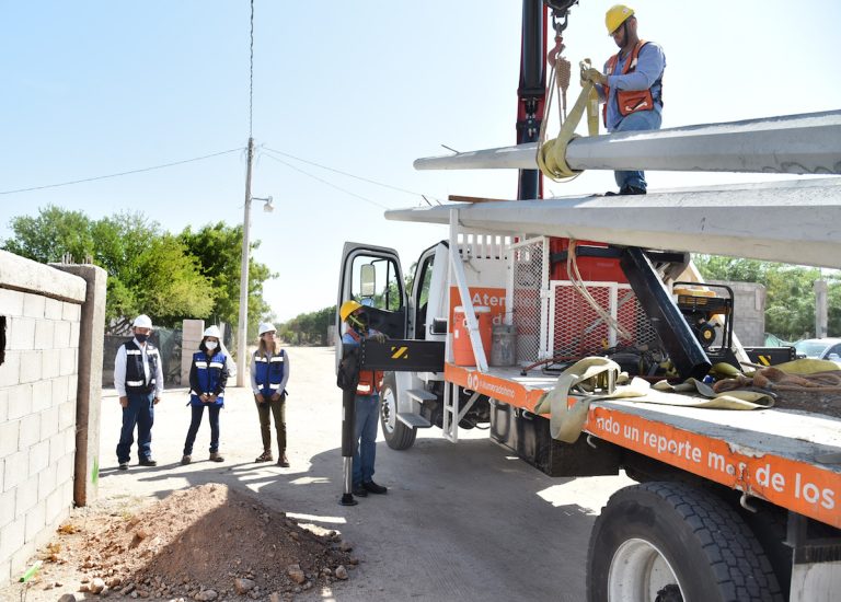 Familias de la colonia Nueva Ilusión tendrán Alumbrado Público 