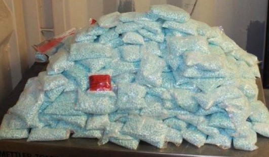 Decomisan más de medio millón de pastillas de fentanilo y cocaína en garita de Nogales