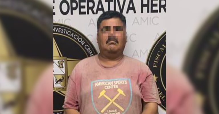 Elementos de la FGJE detienen a probable responsable de triple asesinato en Hermosillo en 2019