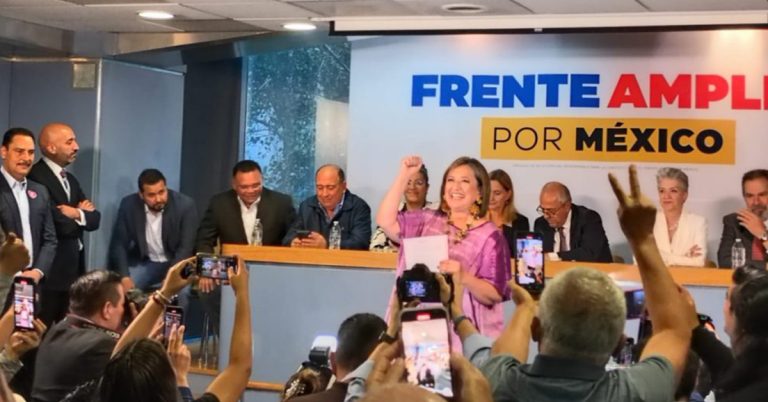 Xóchitl Gálvez se registra como aspirante a la candidatura del Frente Amplio por México