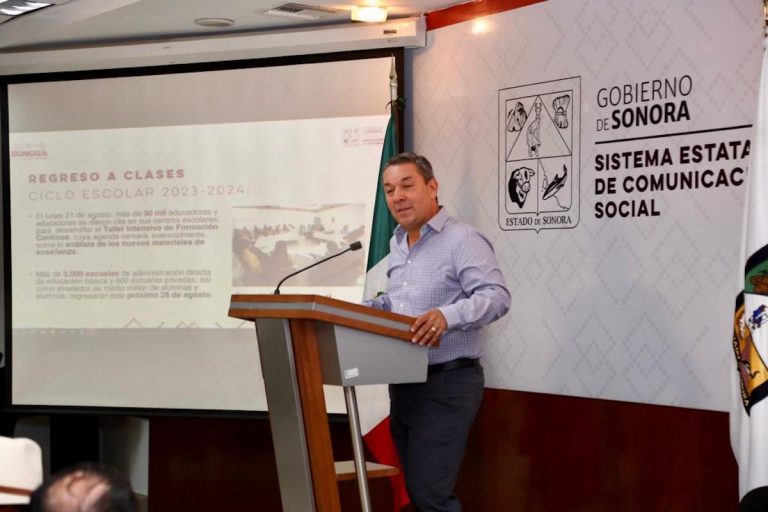 Trabaja Gobierno de Sonora para garantizar un regreso a clases con orden y normalidad