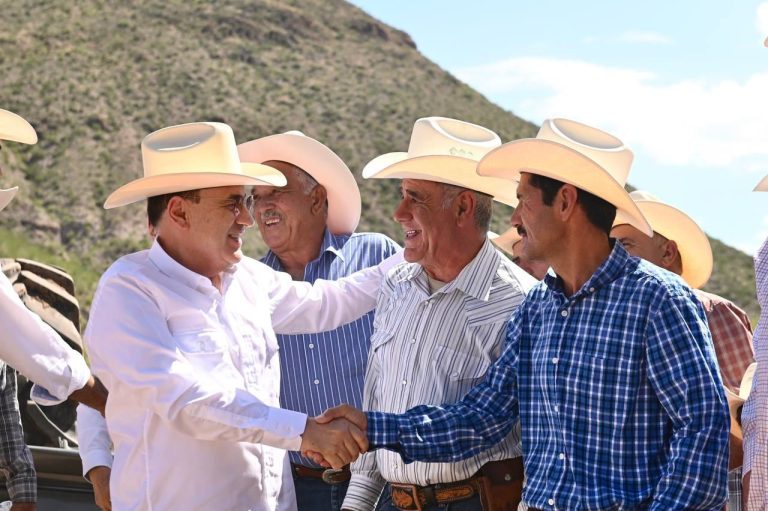 Atiende gobernador Durazo obras hidroagrícolas para el desarrollo de las comunidades de El Durazno y Los Temporales en Bavispe