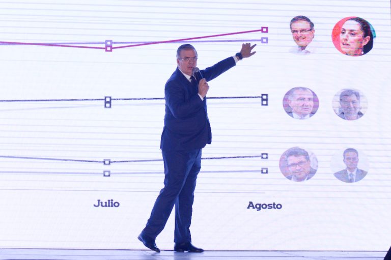 Marcelo Ebrard denuncia supuesto acarreo masivo a favor de Claudia Sheinbaum