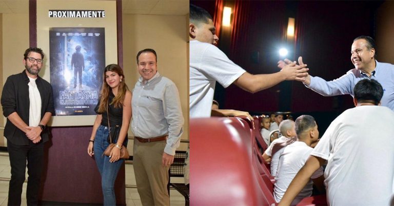 Viven Toño Astiazarán e infancias tarde de cine con “El extraño del fantasma claustrofóbico”