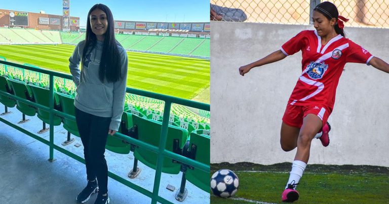 Firma alumna de Cobach Sonora con el club de futbol profesional Santos Laguna