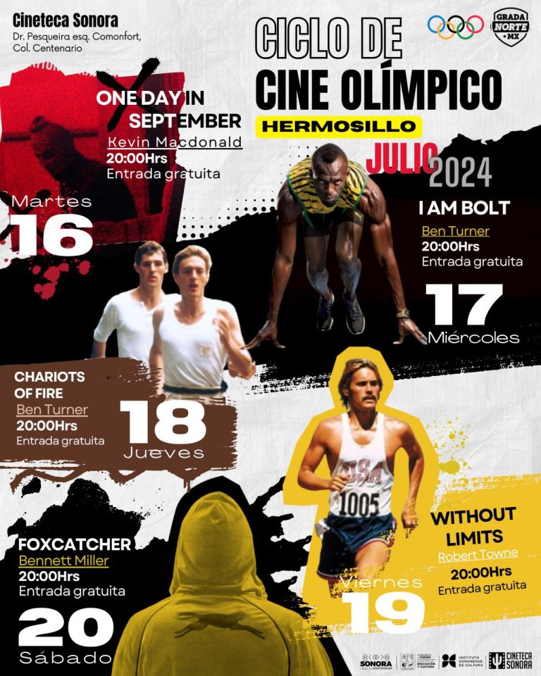 Invitan a muestra de largometrajes en Cineteca sobre Olimpiadas