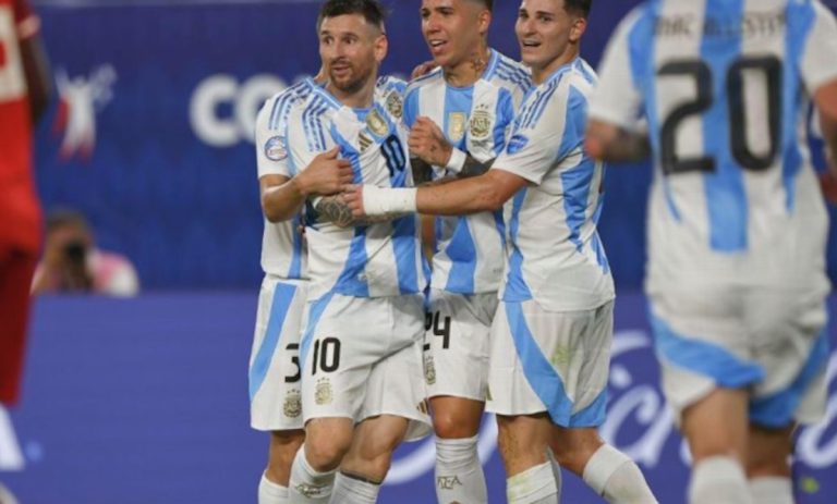Argentina avanza sin dificultad a la Final de Copa América tras vencer a Canadá